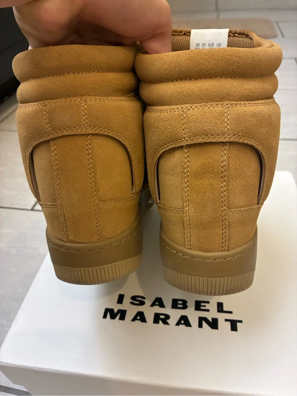 Isabel Marant Wedge Brown High Top Sneakers Size 38